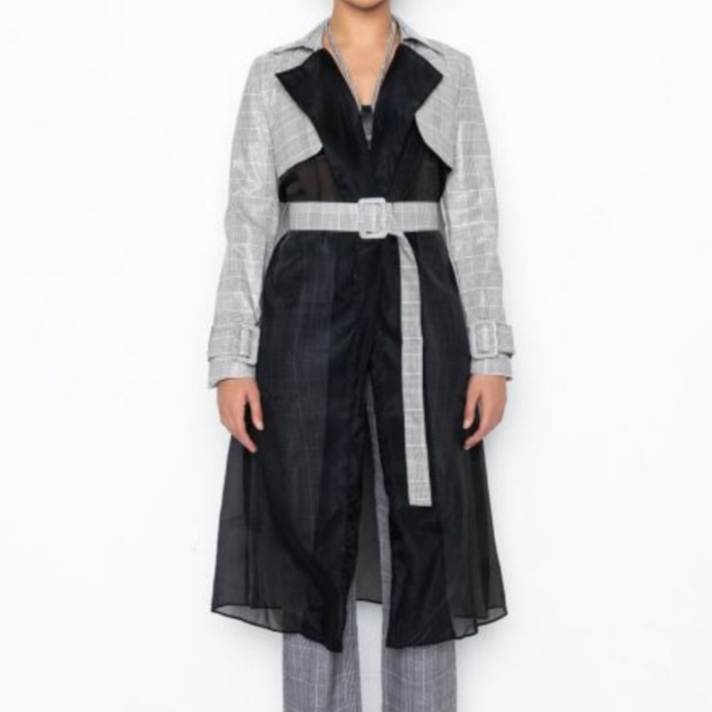 Women's Plaid duster Trench